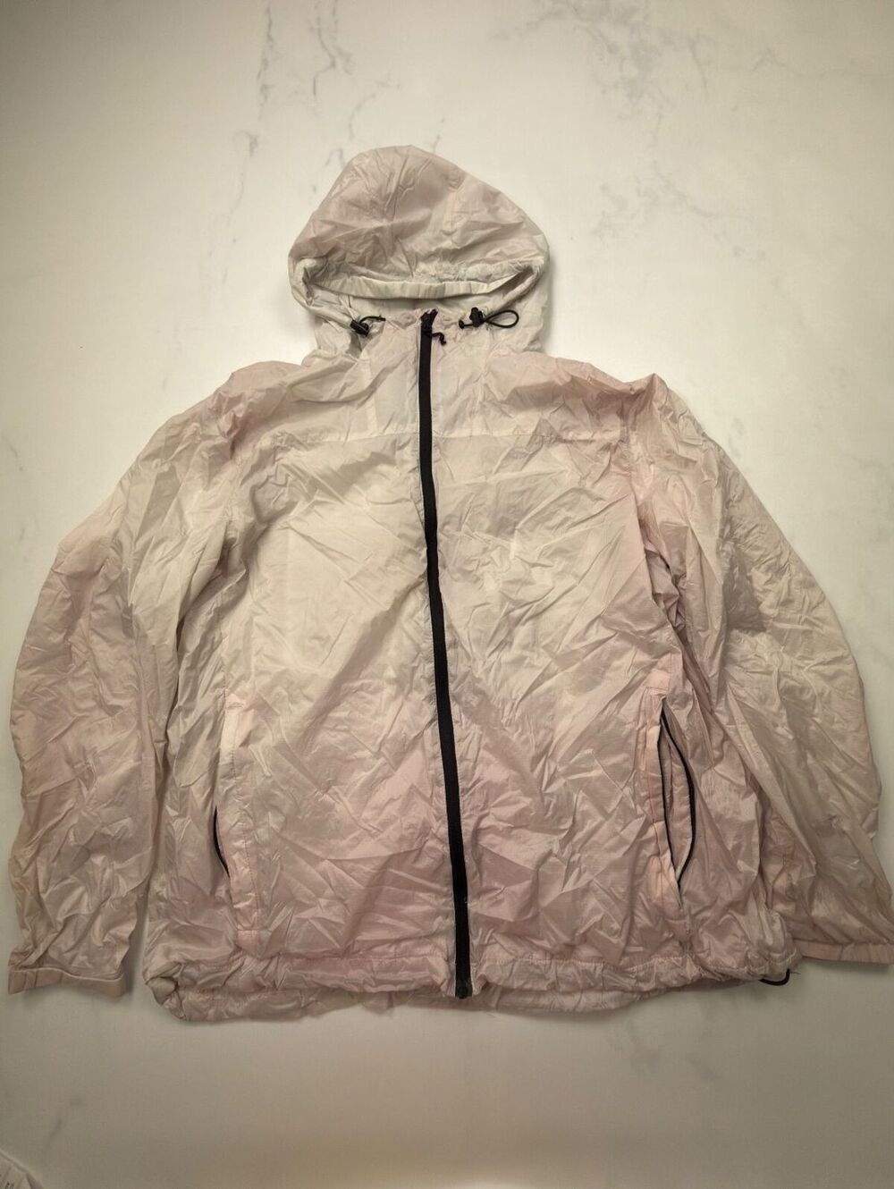 H&M Lightweight Jacket Cream 2010s Minimalist Streetwear - Mens L